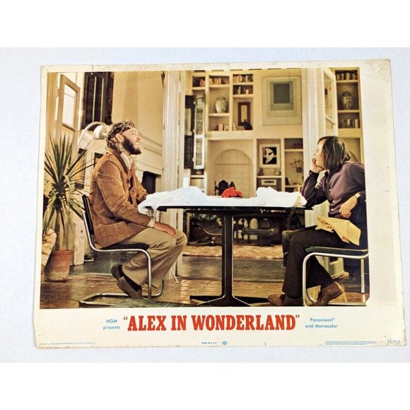 Lot of 2 Alex In Wonderland 1970 Movie Lobby Cards Comedy Donald Sutherland VTG - Picture 2 of 14